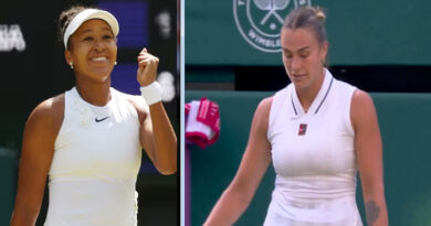 Aryna Sabalenka was eliminated, while Naomi Osaka reached the Wimbledon quarter-finals for the first time.