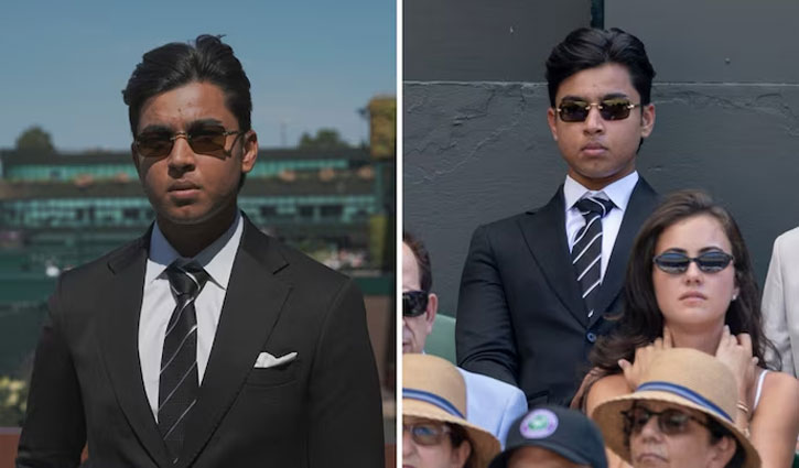 Vaibhav Suryavanshi shines at Wimbledon; watched the final with Yuvraj, Abhishek, and Sanju; says, "Sinner is my favorite."
