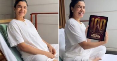 Samantha Ruth Prabhu gets emotional over the ₹100 crore success of 'Maa Inti Bangaram'.