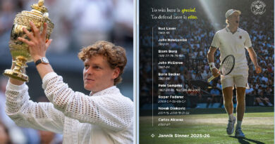 Wimbledon 2026: Jannik Sinner wins title for the second consecutive time.
