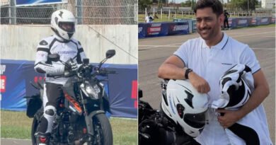 MS Dhoni shows his prowess on a superbike; high-speed ride at Madras International Circuit wins fans' hearts