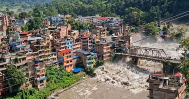 Nepal claims dam failure caused deadly floods; China dismisses the claim.