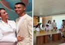 First photos of Cristiano Ronaldo and Georgina Rodriguez's wedding revealed; intimate ceremony held at home.