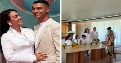 First photos of Cristiano Ronaldo and Georgina Rodriguez's wedding revealed; intimate ceremony held at home.