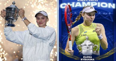Elena Rybakina wins US Open title, becomes world number 1.