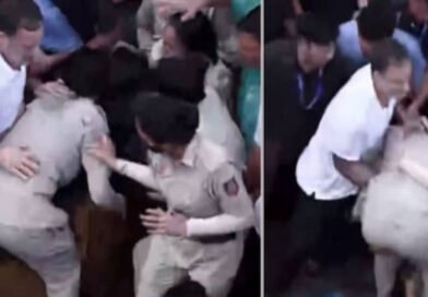 BJP attacks Rahul Gandhi for 'misbehaving' with woman police officer