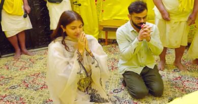 Virat Kohli's team has termed the claim about offering ₹5 crore to invite him to the ashram as ‘completely false’.